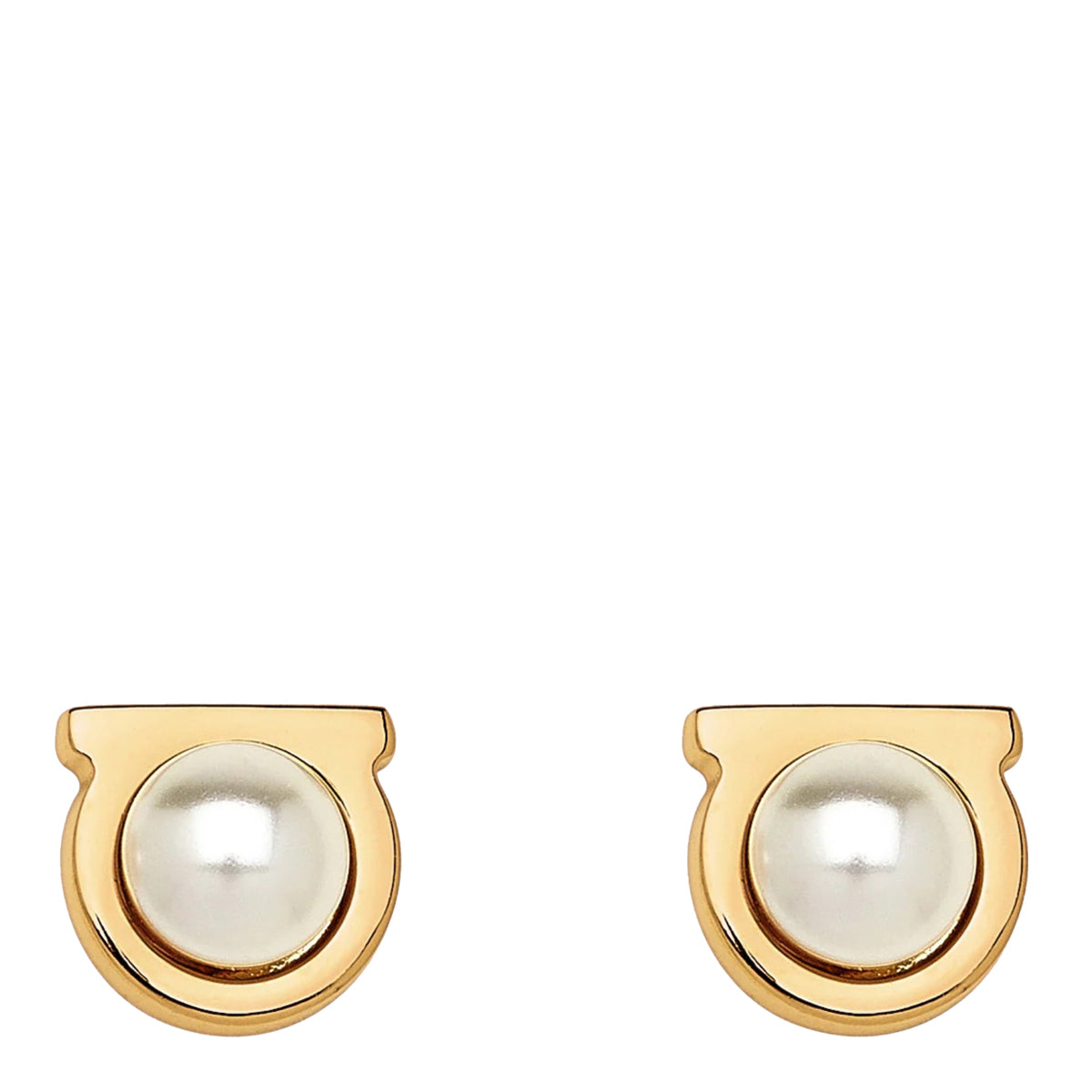 Ferragamo Bijoux Golden Brass Glass