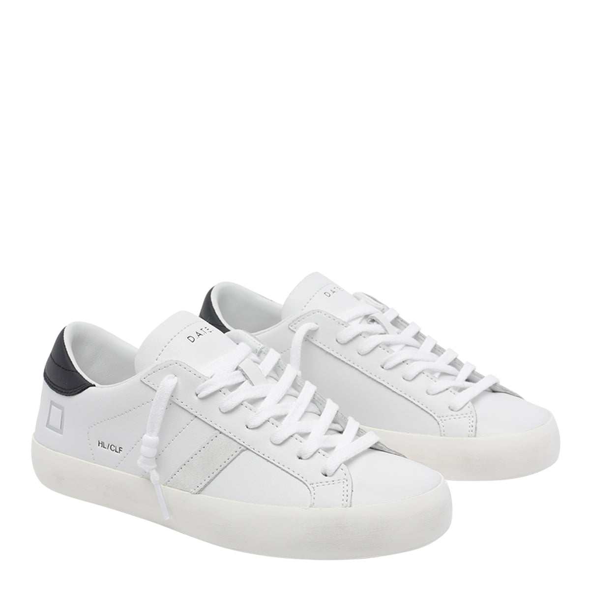 D.A.T.E. Sneakers White Calf Leather/rubber Sole