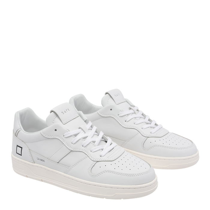 D.A.T.E. Sneakers White Calf Leather/rubber Sole