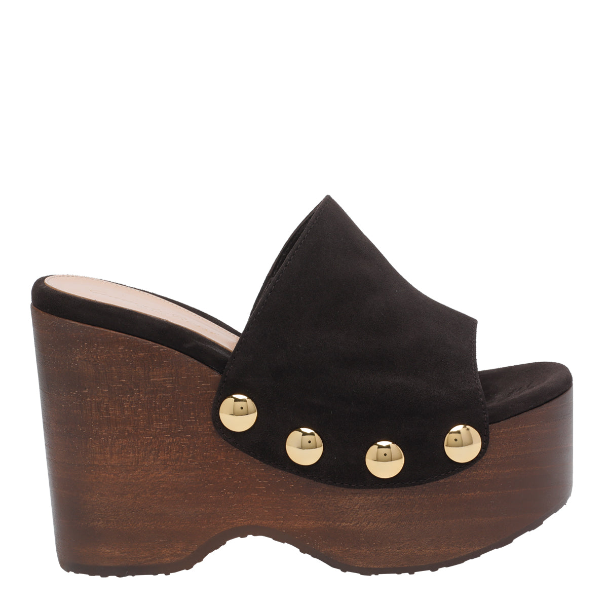 Gianvito Rossi Sandals Brown Suede Leather/rubber Sole