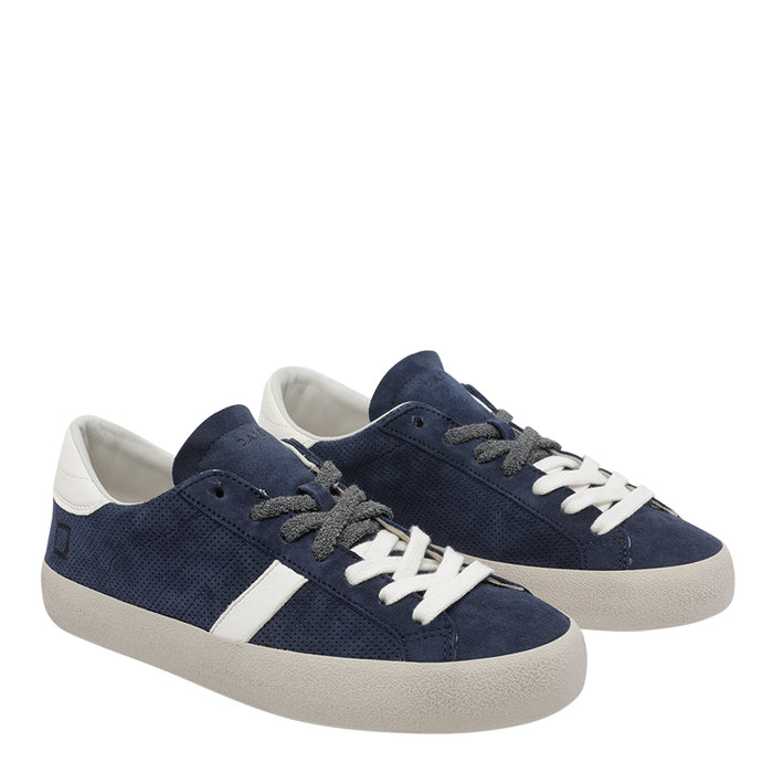 D.A.T.E. Sneakers Blue Suede Upper/ Rubber Sole