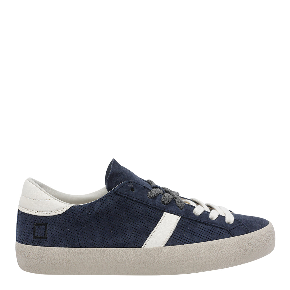 D.A.T.E. Sneakers Blue Suede Upper/ Rubber Sole