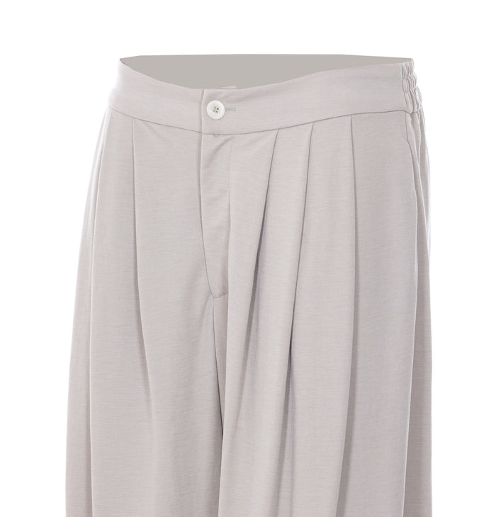 Eleh Trousers Beige Viscose Fibre