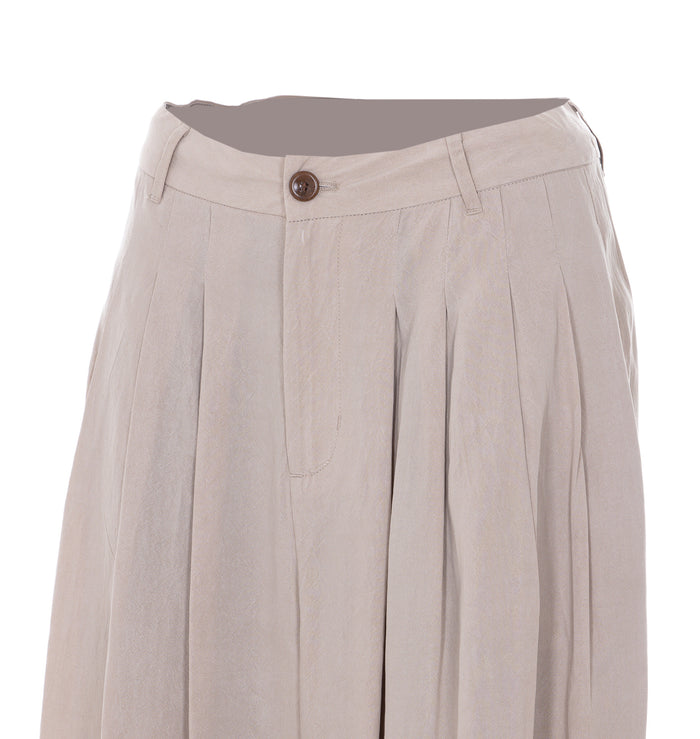 Eleh Trousers Beige Lyocell