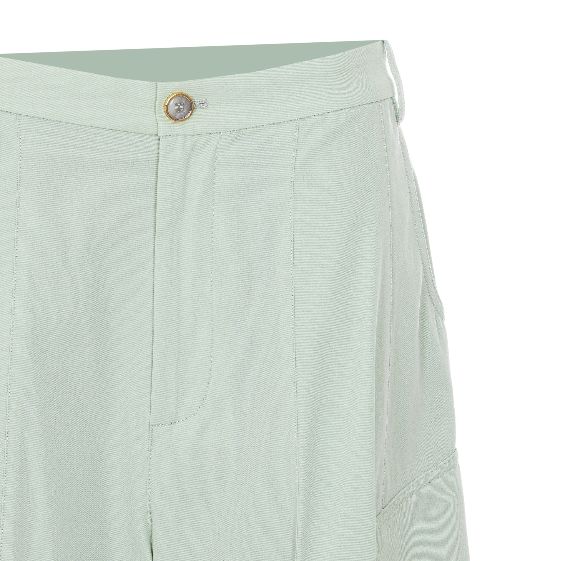 Pinko Trousers Green Cotton