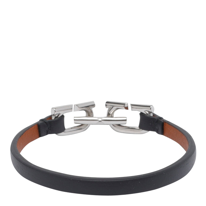 Ferragamo Bijoux Black Brass Calf Leather