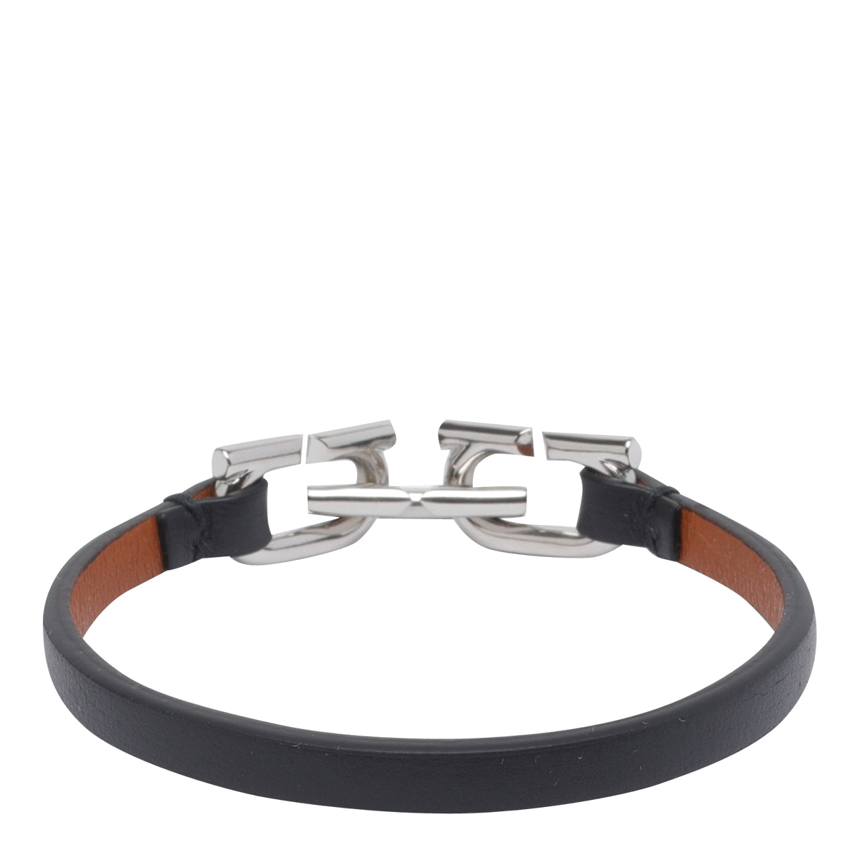 Ferragamo Bijoux Black Brass Calf Leather