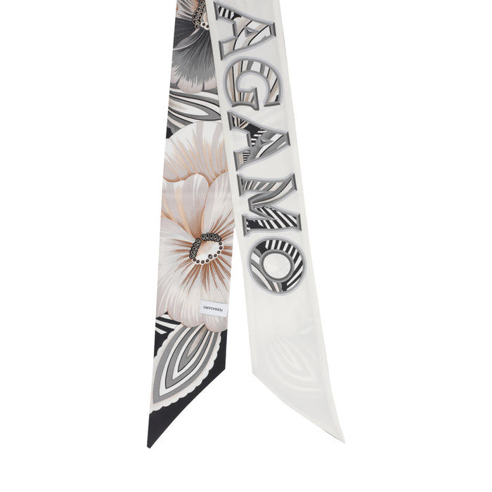 Ferragamo Scarfs White Silk