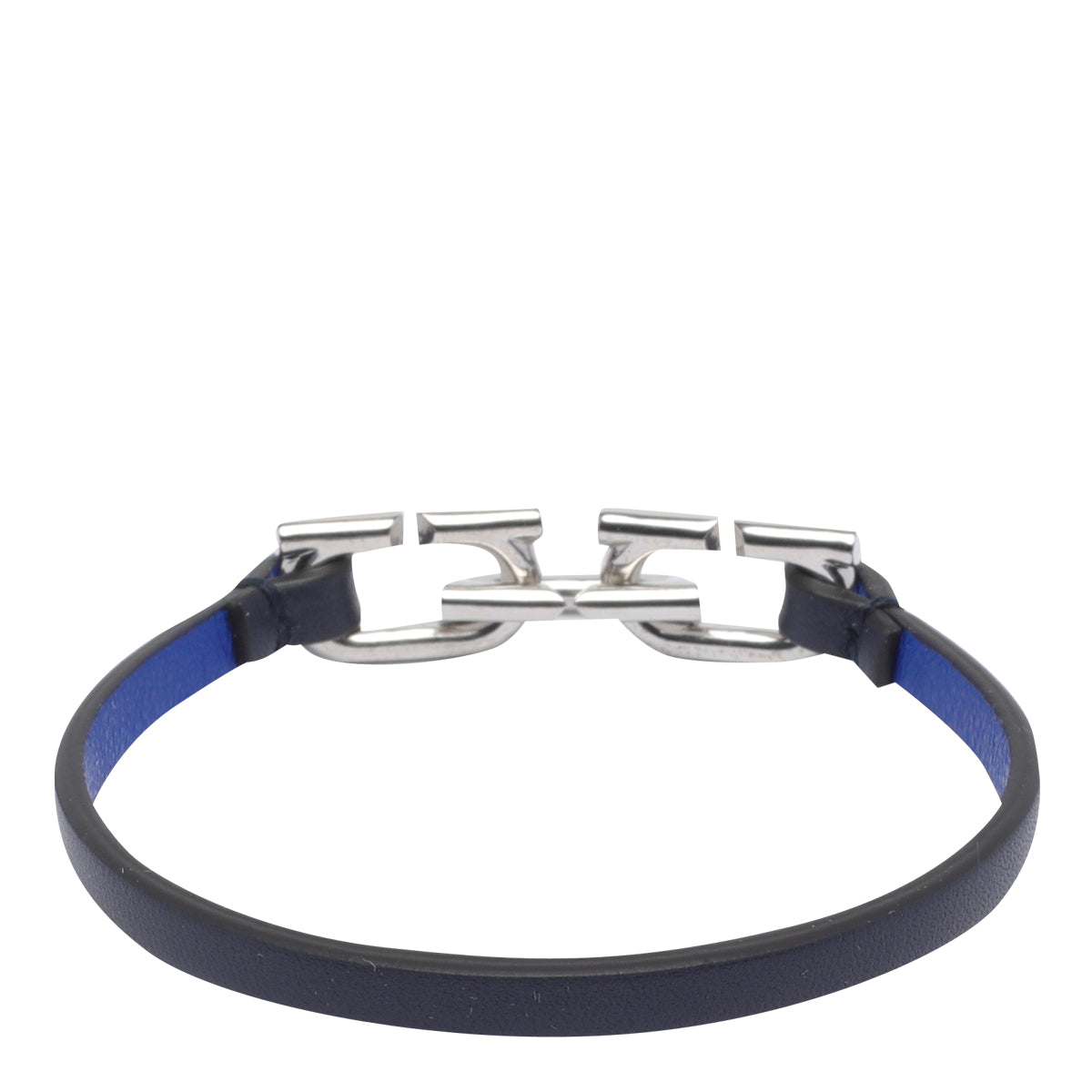 Ferragamo Bijoux Blue Brass Calf Leather