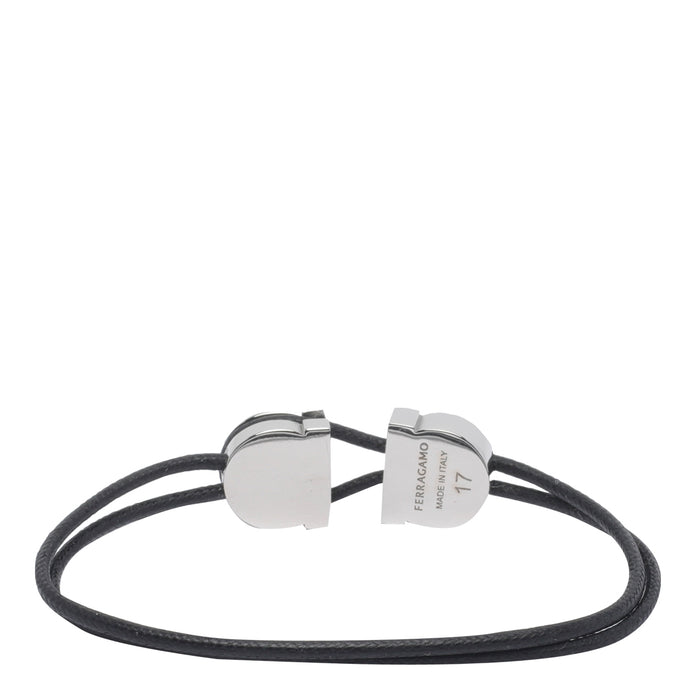 Ferragamo Bijoux Black Brass Calf Leather