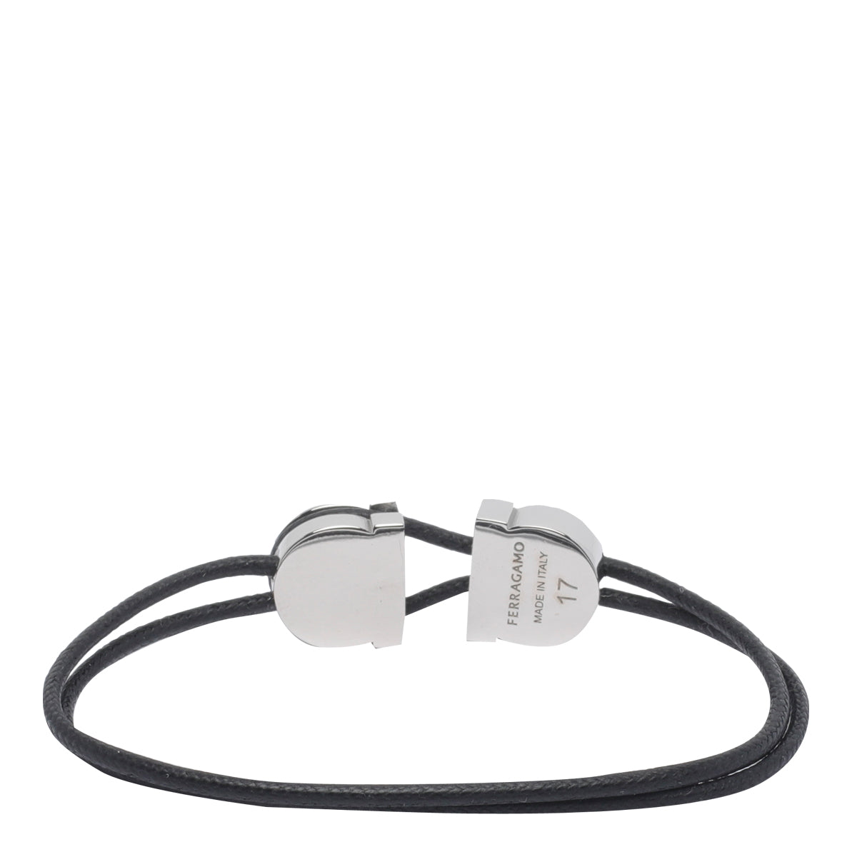 Ferragamo Bijoux Black Brass Calf Leather