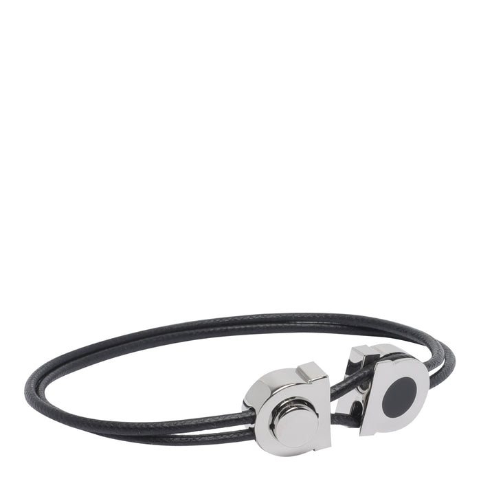 Ferragamo Bijoux Black Brass Calf Leather