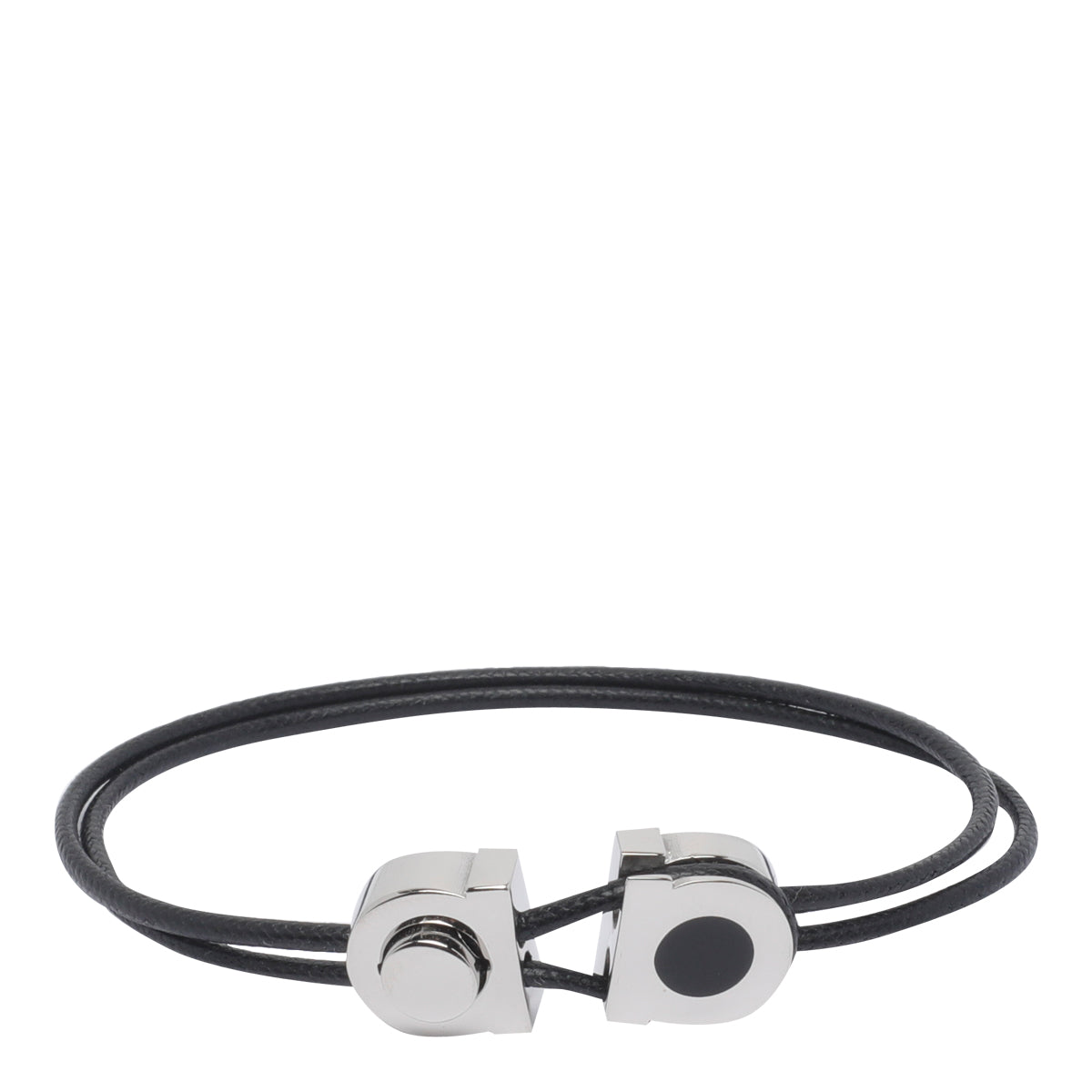 Ferragamo Bijoux Black Brass Calf Leather