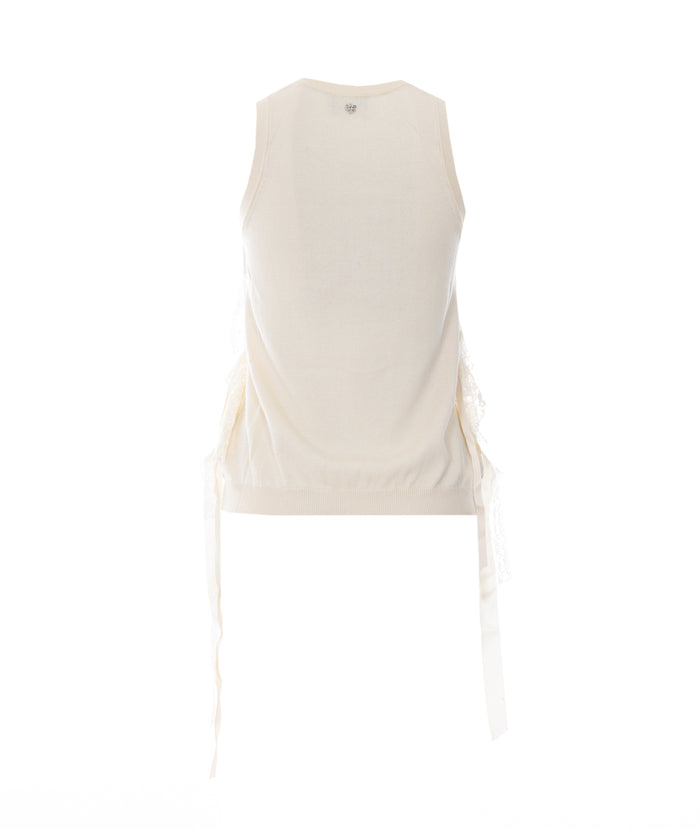 Aniye By Top White Cotton Lacepolyamide