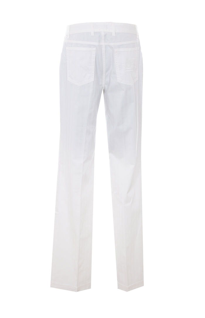 Etro Trousers White Cotton