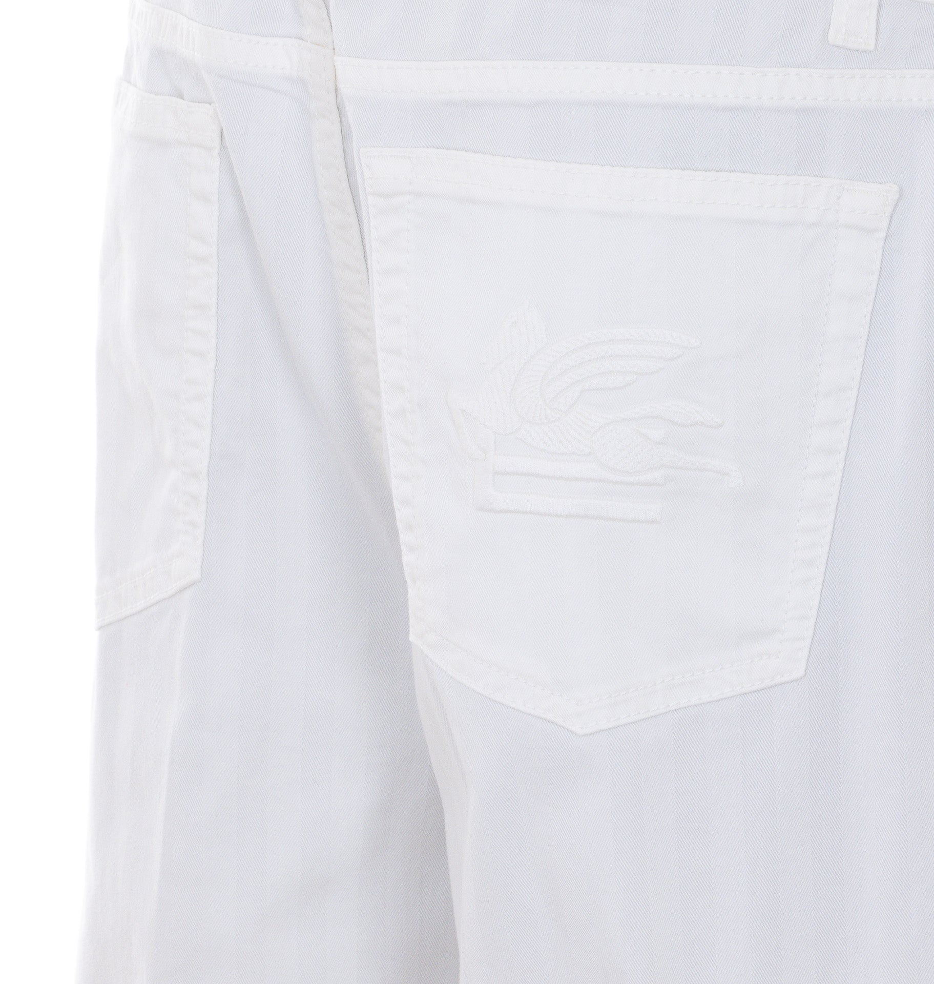 Etro Trousers White Cotton