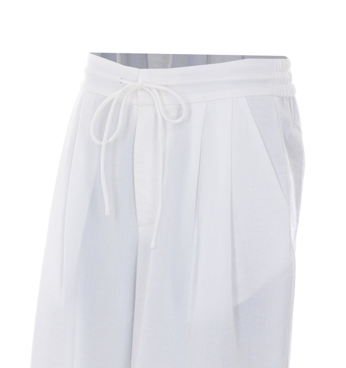 Eleh Trousers White Cotton