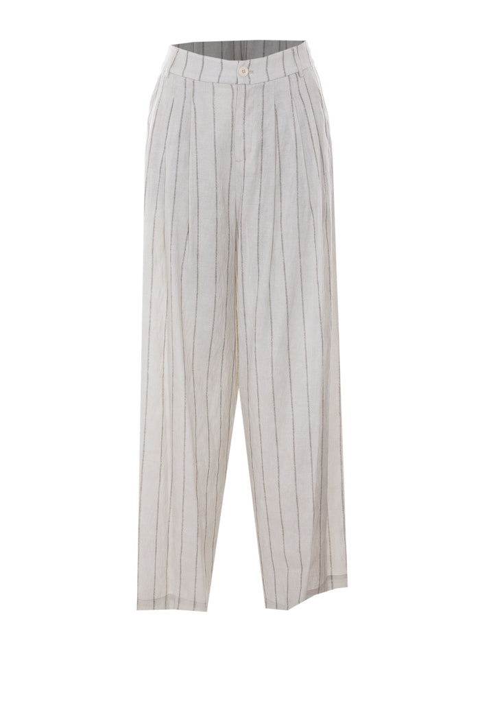 Eleh Trousers Beige Rayon