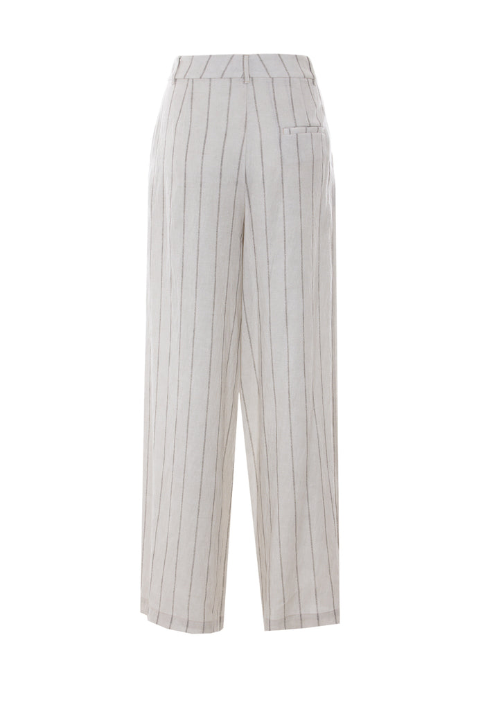 Eleh Trousers Beige Rayon