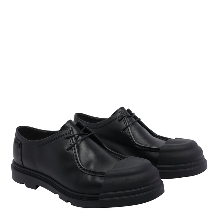 Camper Flat shoes Black Calf Leather/rubber Sole
