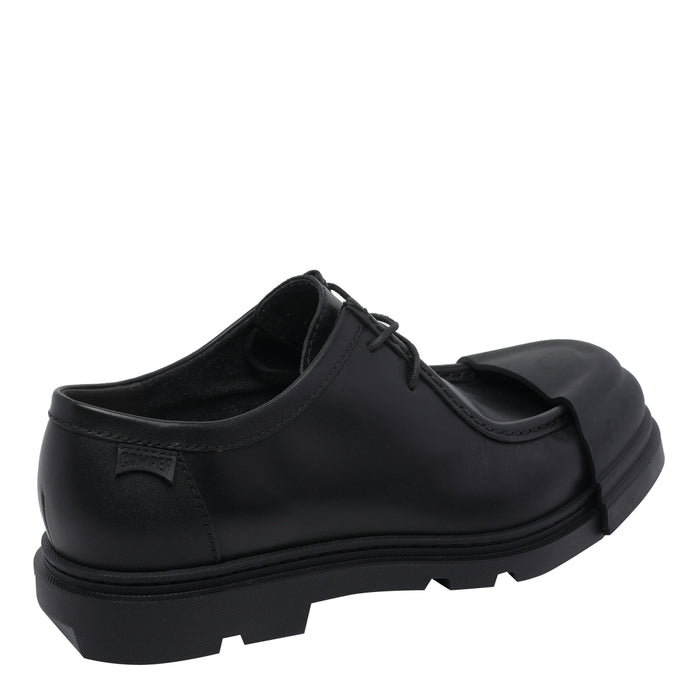 Camper Flat shoes Black Calf Leather/rubber Sole