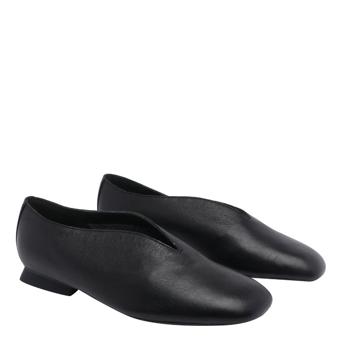 Camper Flat shoes Black Calf Leather/rubber Sole