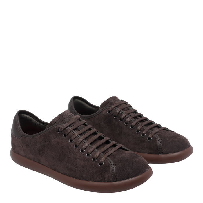 Camper Sneakers Brown Suede Leather/rubber Sole