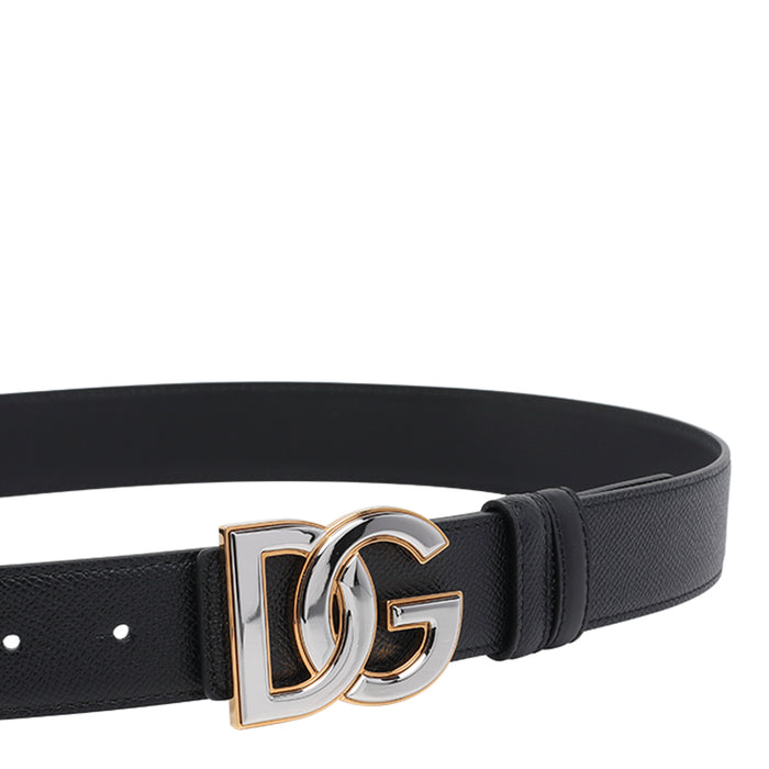 Dolce & Gabbana Belts Black Calf Leather