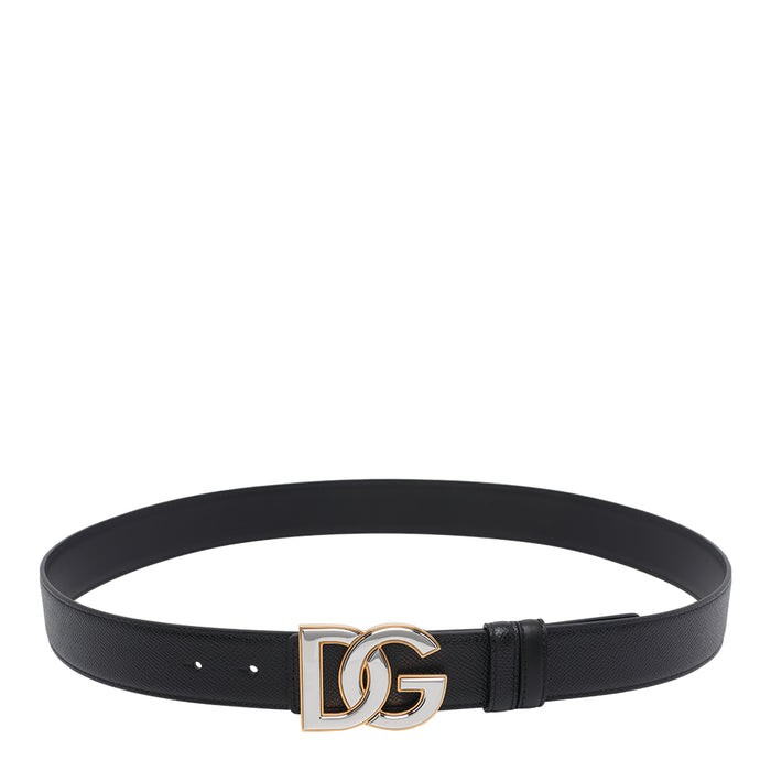 Dolce & Gabbana Belts Black Calf Leather