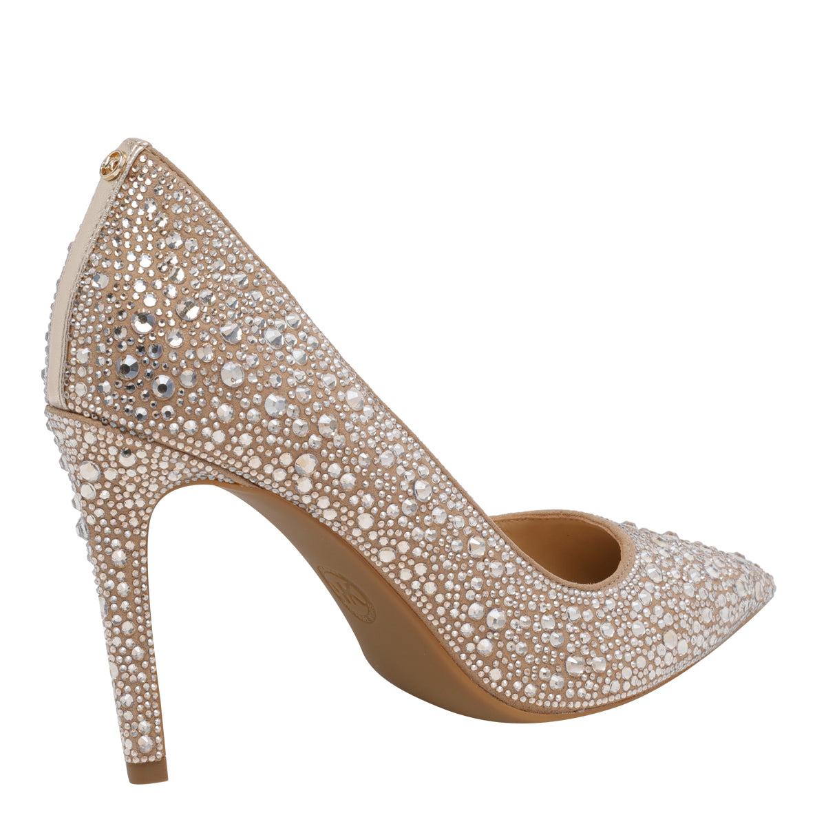 Michael Kors With Heel Golden Fabric Strass/rubber Sole