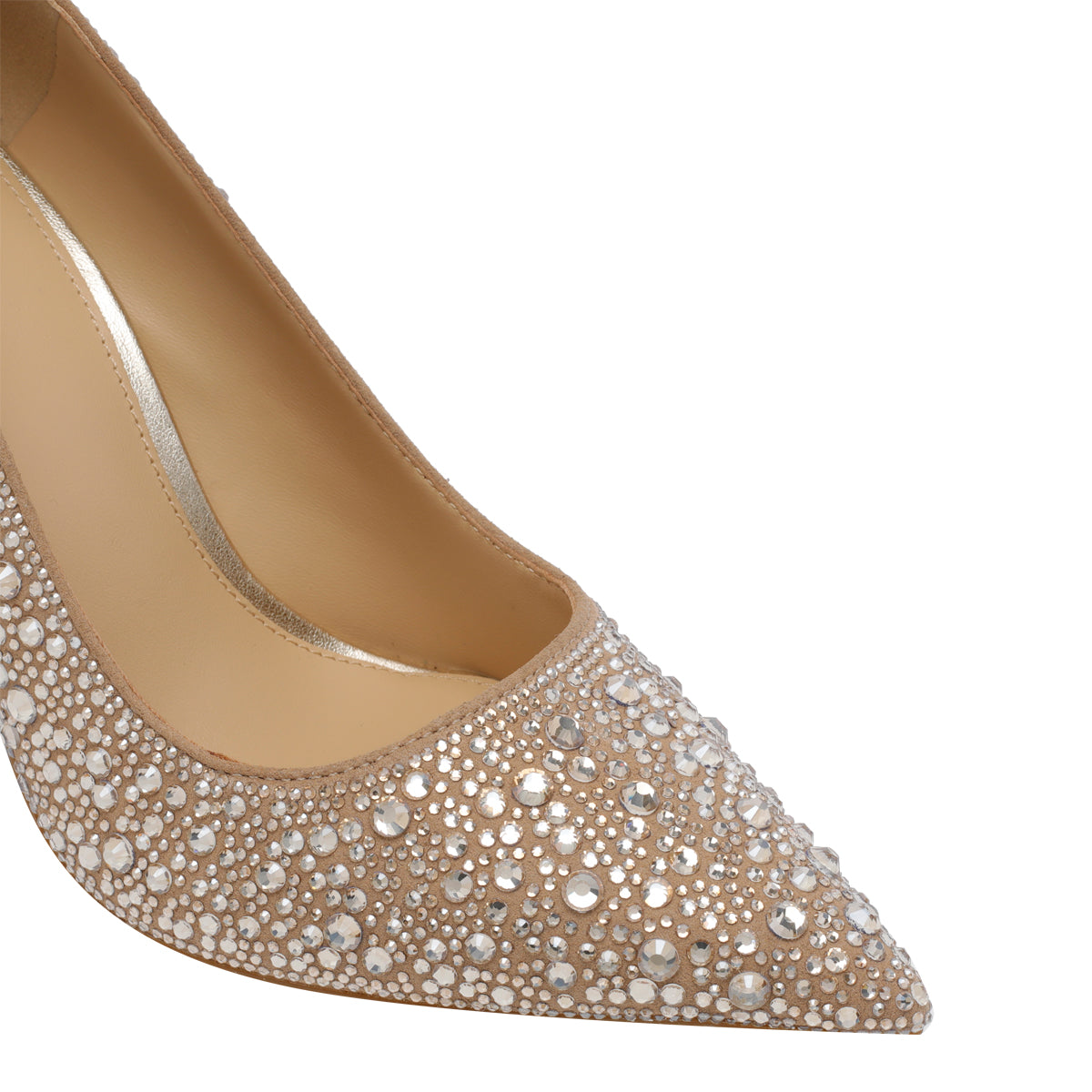 Michael Kors With Heel Golden Fabric Strass/rubber Sole