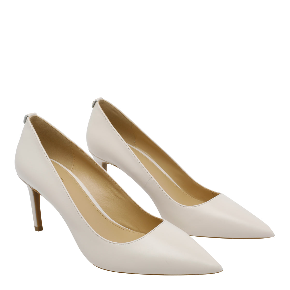 Michael Kors With Heel White Calf Leather/rubber Sole
