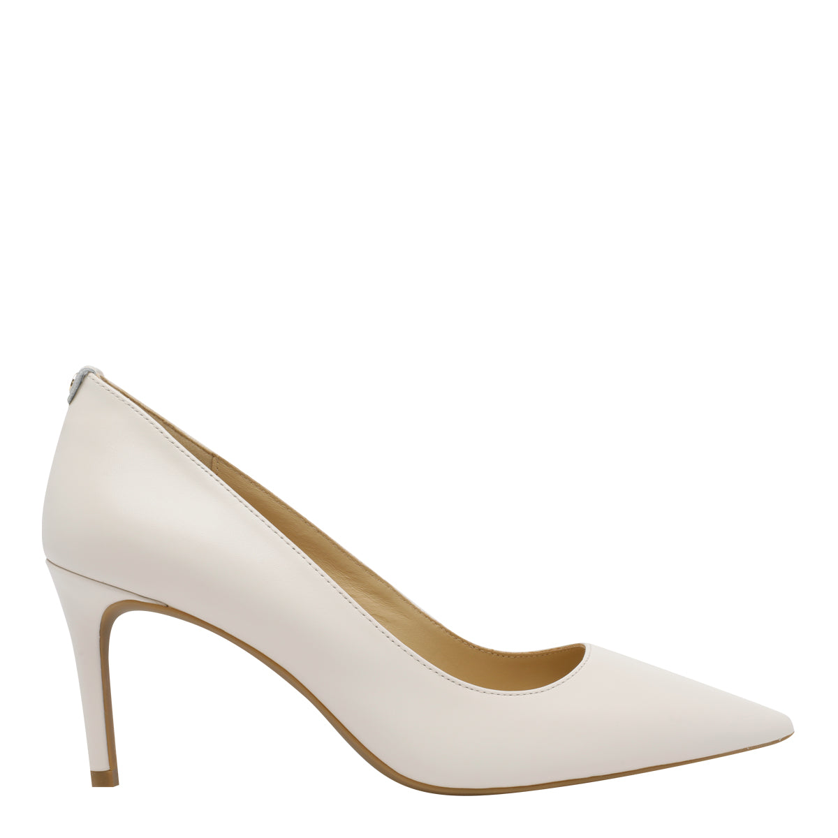Michael Kors With Heel White Calf Leather/rubber Sole