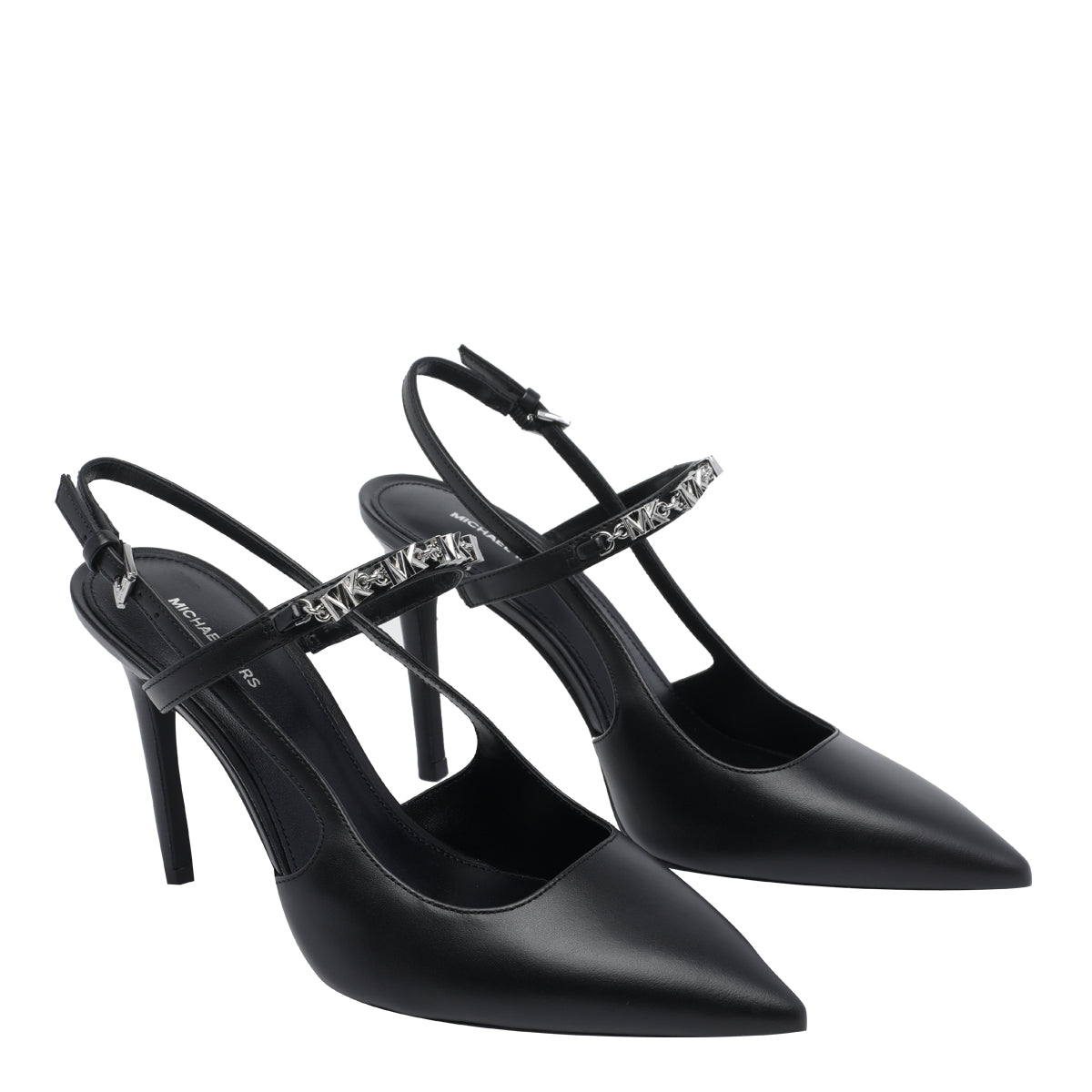 Michael Kors With Heel Black Calf Leather/rubber Sole