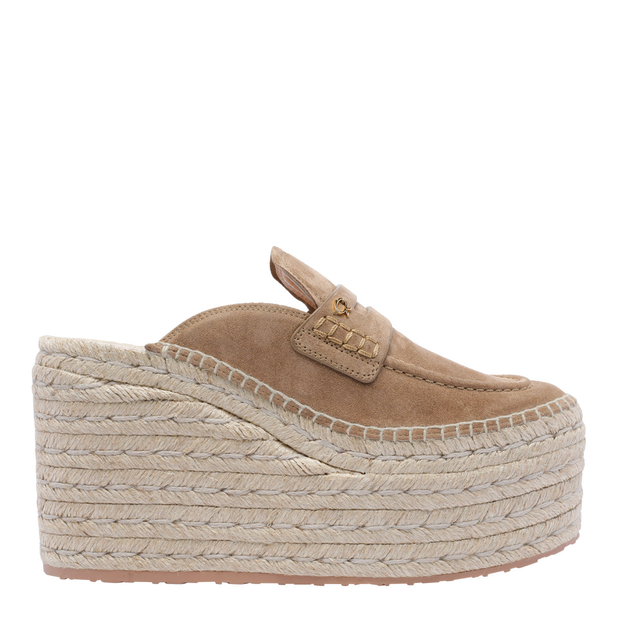 Gianvito Rossi Sandals Beige Suede Leather/rubber Sole