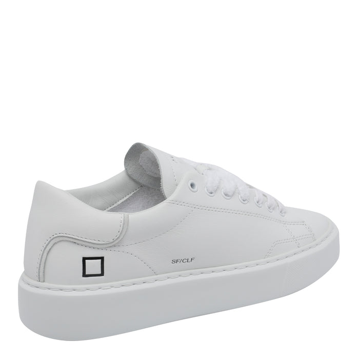 D.A.T.E. Sneakers White Calf Leather/rubber Sole