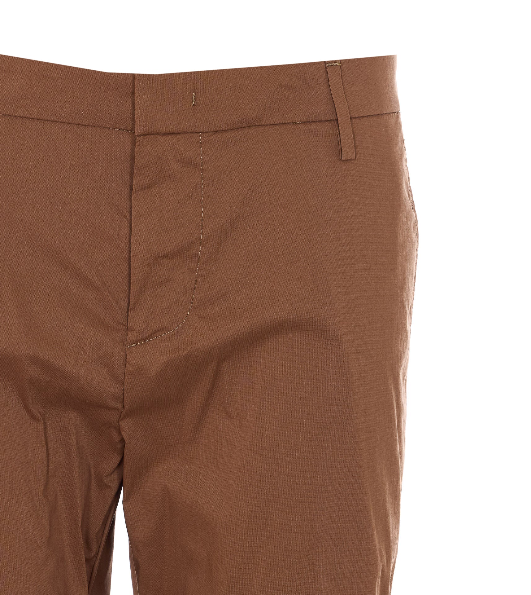 Dondup Trousers Brown Cotton