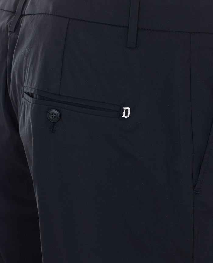 Dondup Trousers Black Cotton