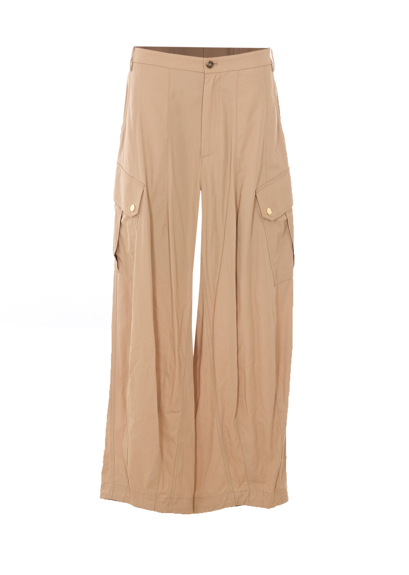 Pinko Trousers Beige Cotton