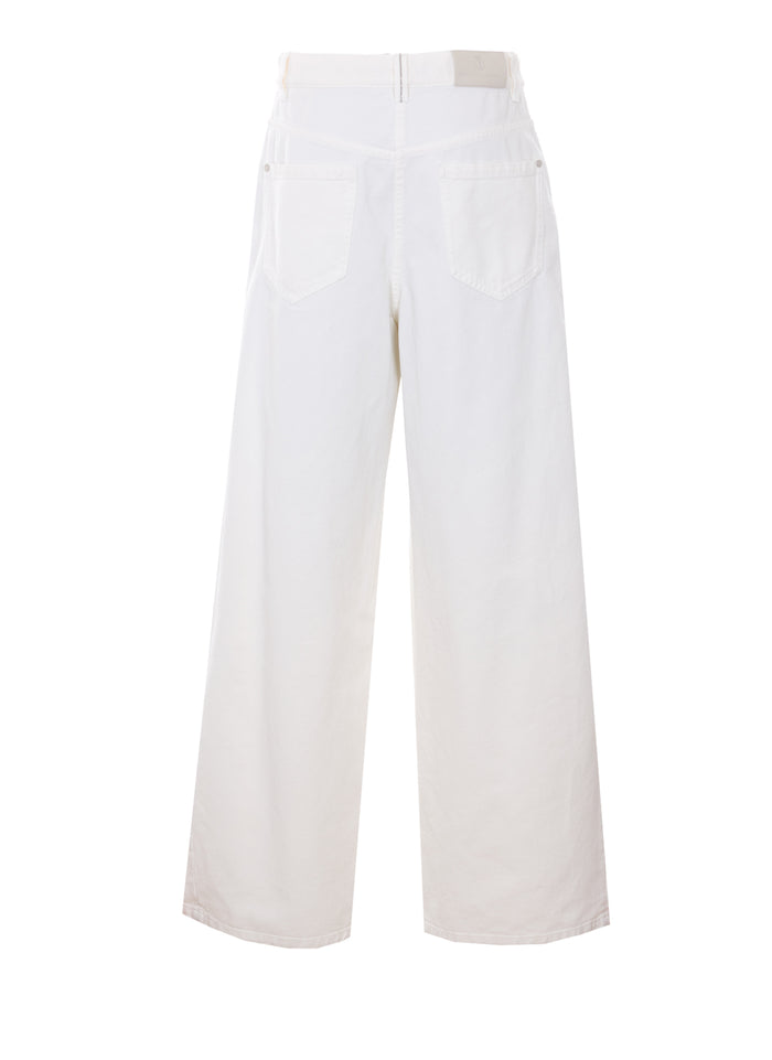Brunello Cucinelli Trousers White Cotton