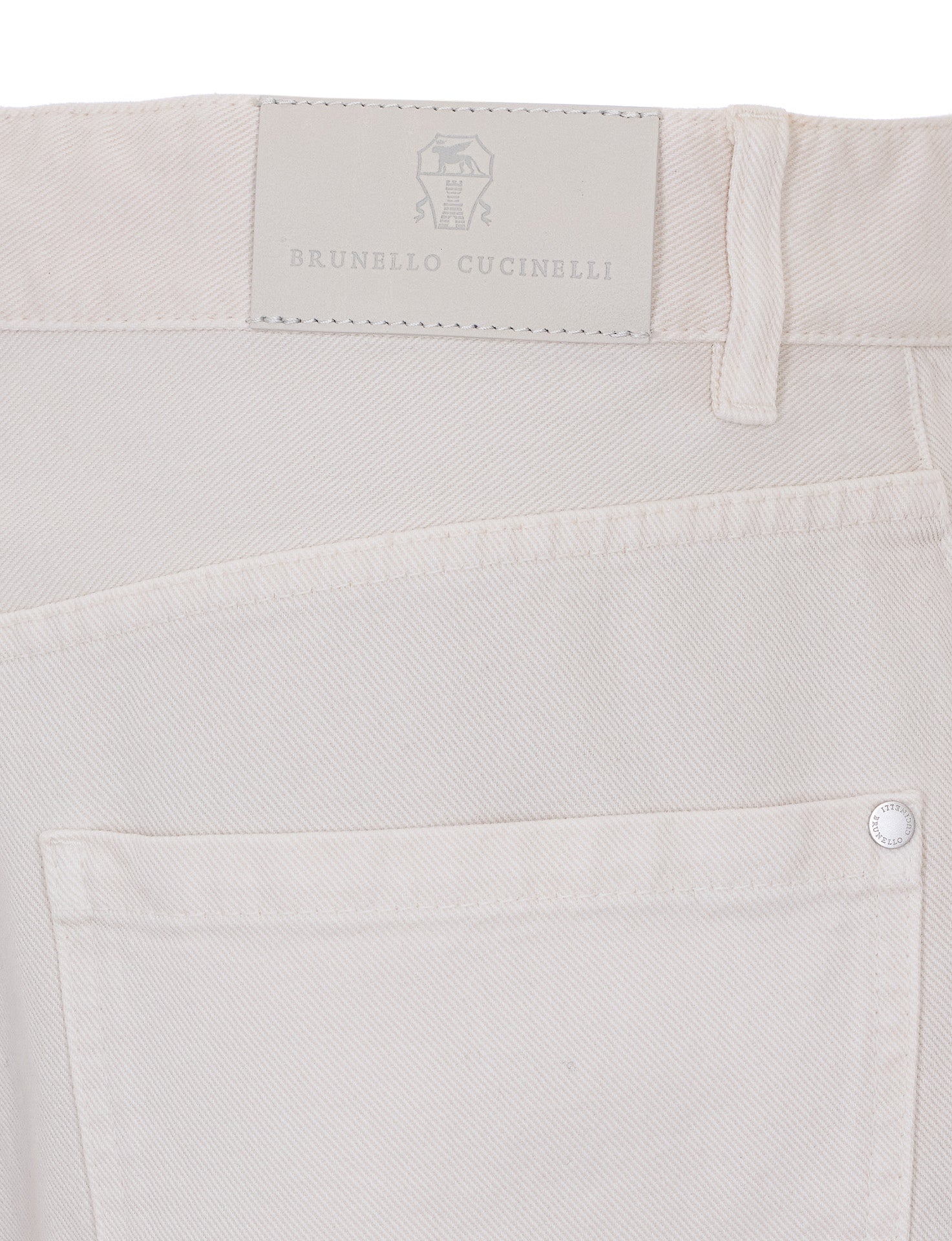 Brunello Cucinelli Trousers White Cotton