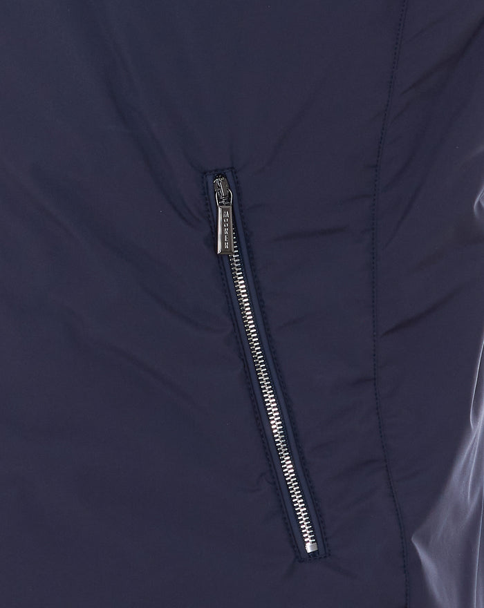 Moorer Jackets Blue Polyester