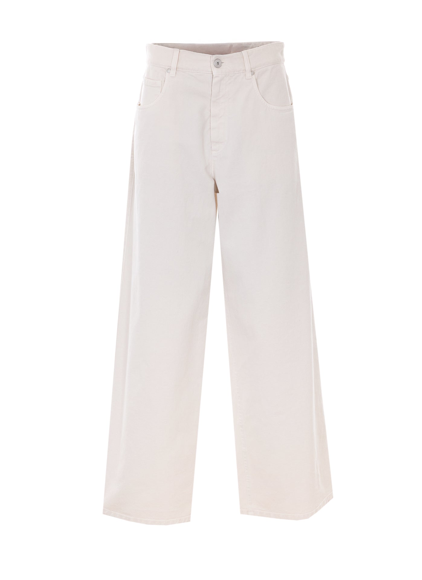 Brunello Cucinelli Trousers White Cotton