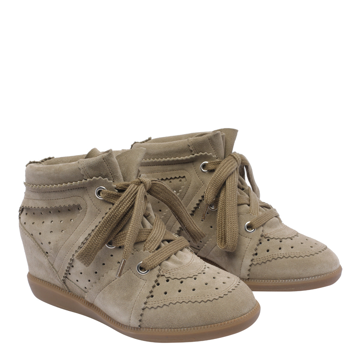 Isabel Marant Sneakers Beige Suede Leather/rubber Sole