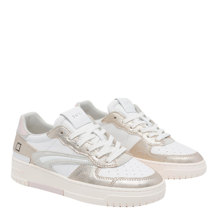 D.A.T.E. Sneakers White Leather / Rubber Sole