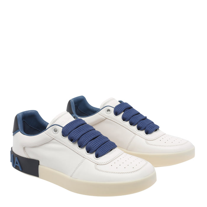 Dolce & Gabbana Sneakers White Calf Leather/rubber Sole