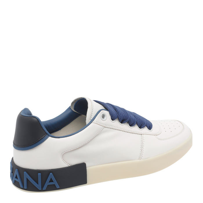 Dolce & Gabbana Sneakers White Calf Leather/rubber Sole