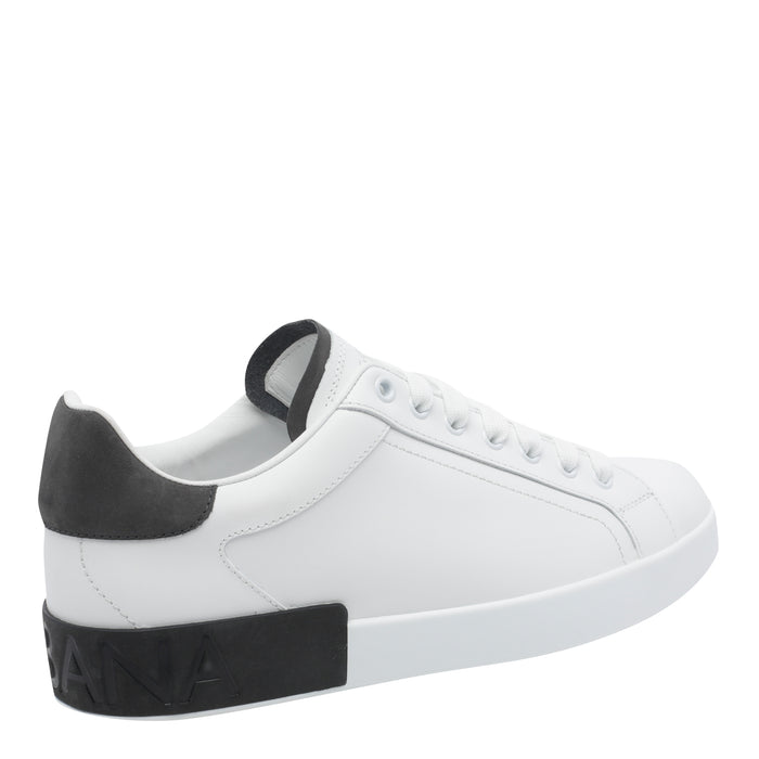 Dolce & Gabbana Sneakers White Calf Leather/rubber Sole
