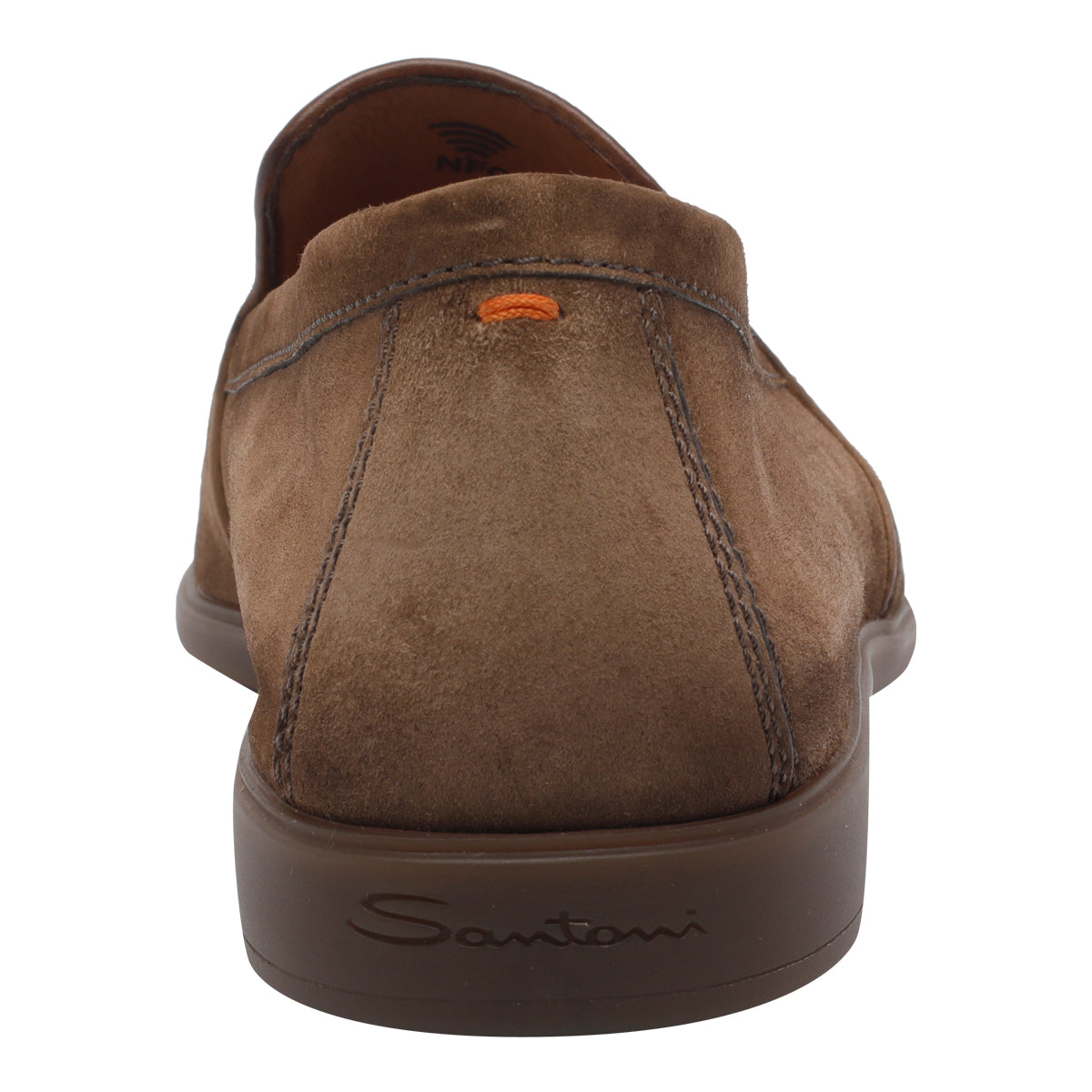 Santoni Flat shoes Brown Suede Leather/rubber Sole