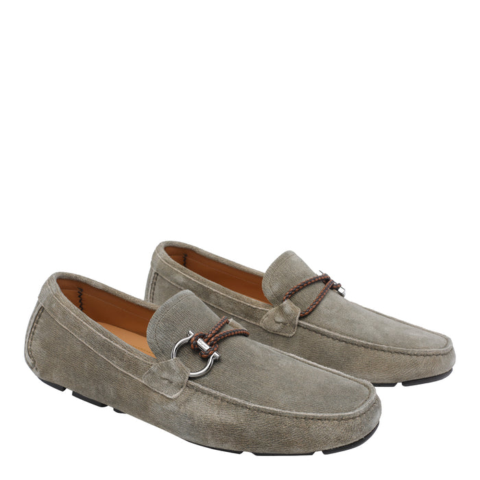 Ferragamo Flat shoes Green Calf Leather/rubber Sole